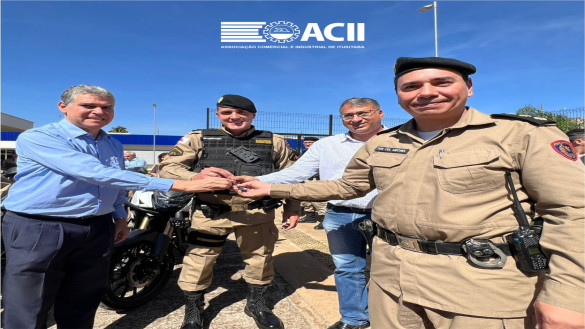 ACII E EMPRESAS DO SETOR PRODUTIVO ENTREGAM 3 MOTOS 500CC PARA PM